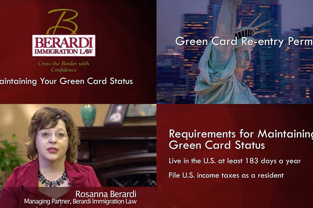 bil vid2 Maintaining Your Green Card Status