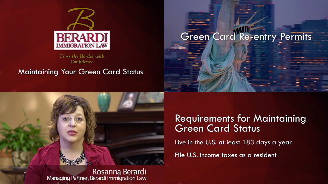 bil vid2 Maintaining Your Green Card Status