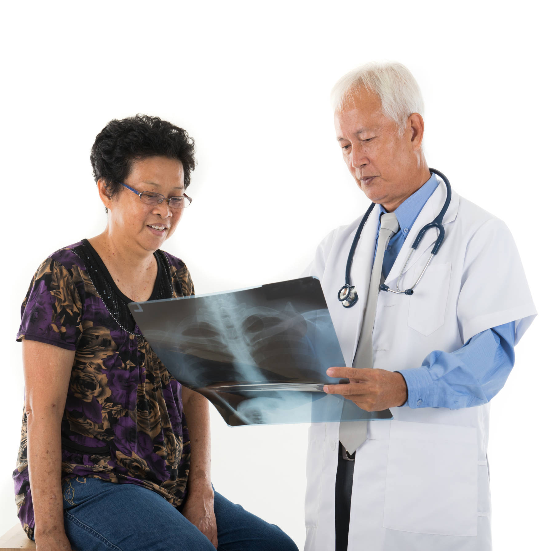 Doctor with female patient