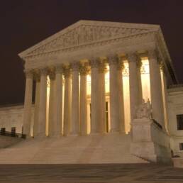 US Supreme Court at Night