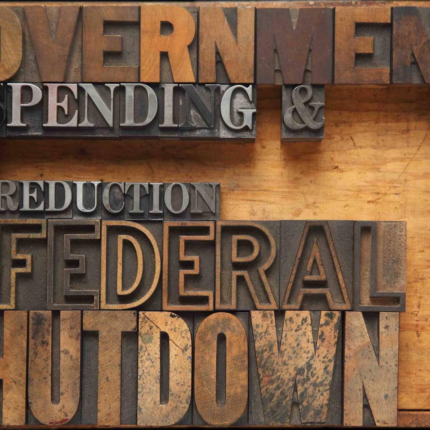 words related to a possible government shutdown