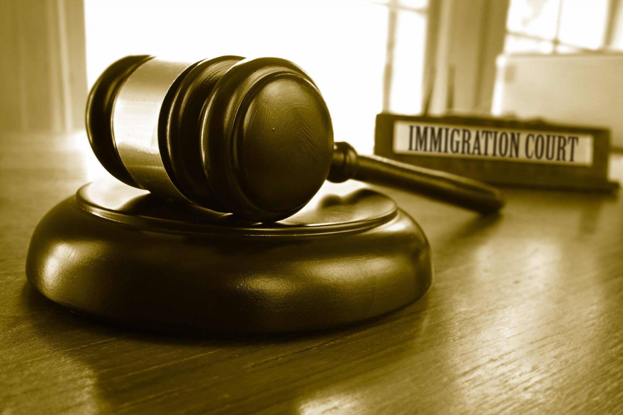 Immigration Court gavel