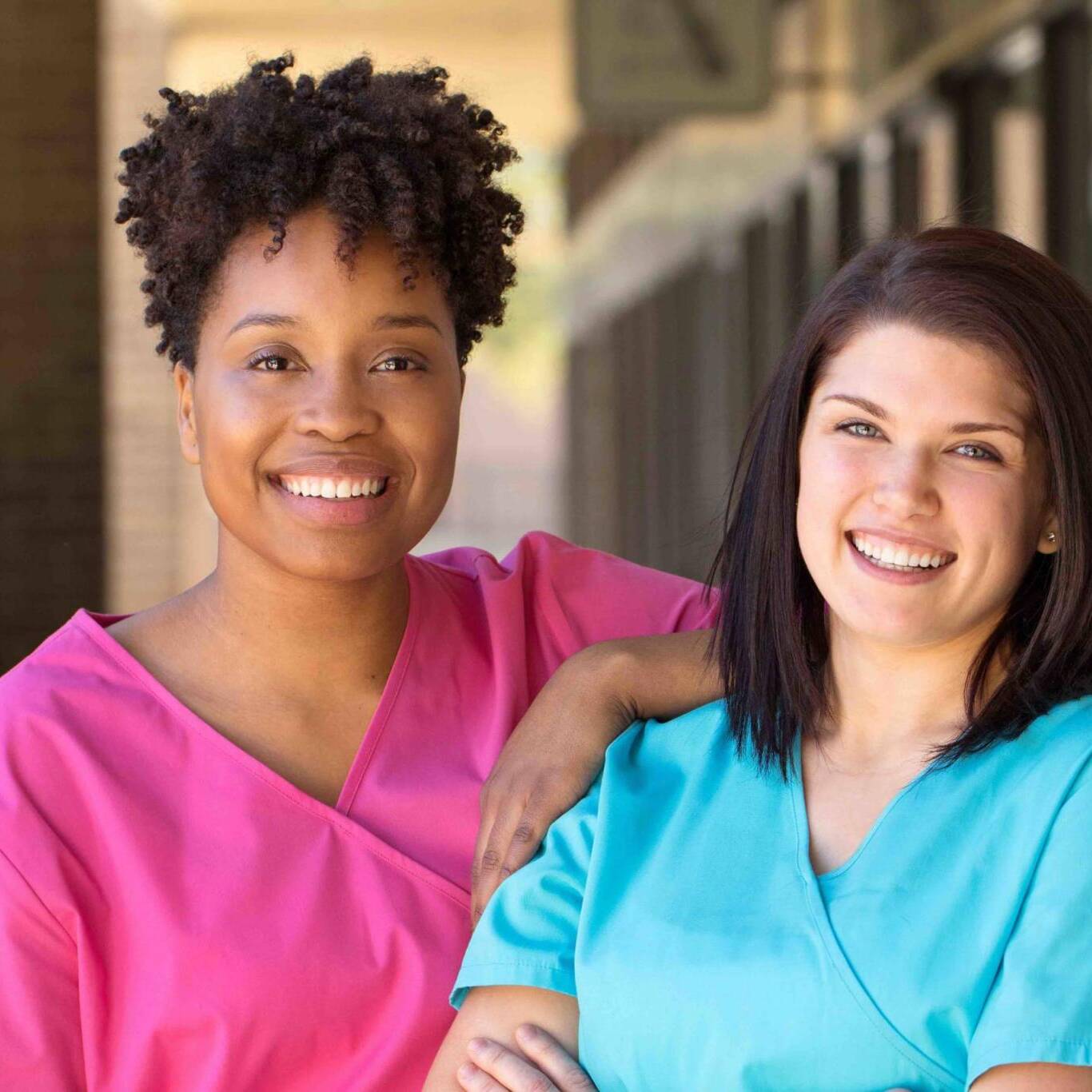 Diverse group of nurses