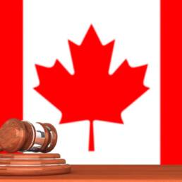 Gavel with Flag Of Canada