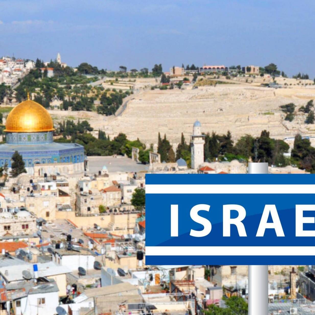 Panoramic view of old city Jerusalem, Israel