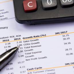 financial budget statement read and check the number for analysis invest stock