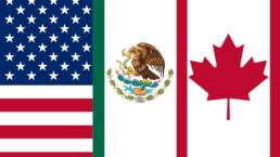 BIL NAFTA US Canada Mexico Flags2