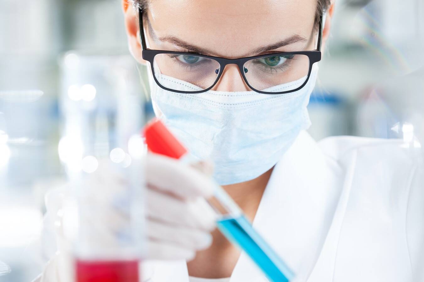 Biologist analyzing result of testing