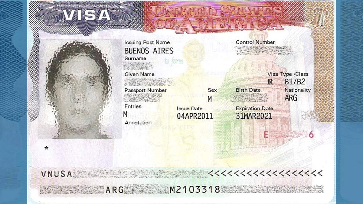 Where is the visa number located on a B1/B2 tourist visa? : r/USCIS