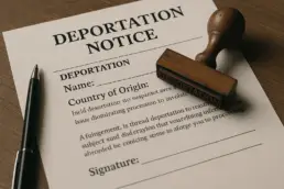 Deportation Paperwork