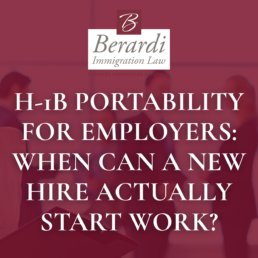 H 1B Portability for Employers When Can a New Hire Actually Start Work