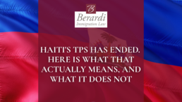 Haiti TPS Ended