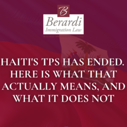 Haiti TPS Ended