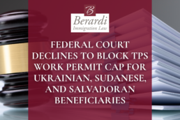 Federal Court Declines to Block TPS Work Permit Cap for Ukrainian, Sudanese, and Salvadoran Beneficiaries