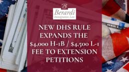 New DHS Rule Expands the $4,000 H 1B $4,500 L 1 Fee to Extension Petitions