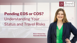 Pending EOS or COS Understanding Your Status and Travel Risks