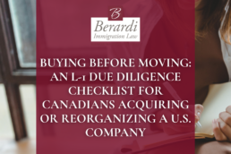 Buying Before Moving An L1 Due Diligence Checklist
