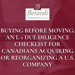 Buying Before Moving An L1 Due Diligence Checklist