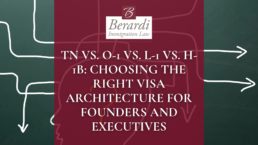 TN vs. O 1 vs. L 1 vs. H 1B Choosing the Right Visa Architecture for Founders and Executives