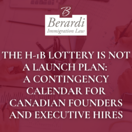 The H1B Lottery Is Not a Launch Plan