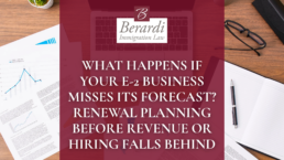 What Happens if Your E2 Business Misses Its Forecast
