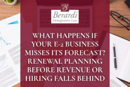 What Happens if Your E2 Business Misses Its Forecast
